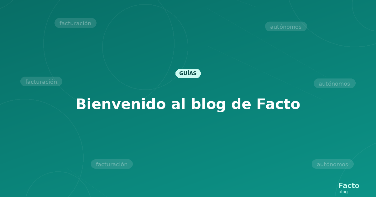 Bienvenido al blog de Facto